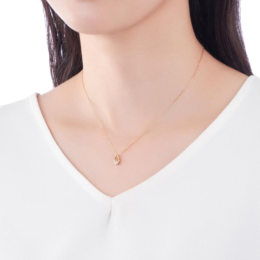ジュエリーツツミ K18イエローゴールドダイヤモンドネックレス