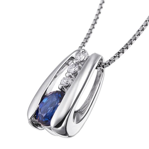 ジュエリーツツミ プラチナサファイアネックレス : ジュエリー