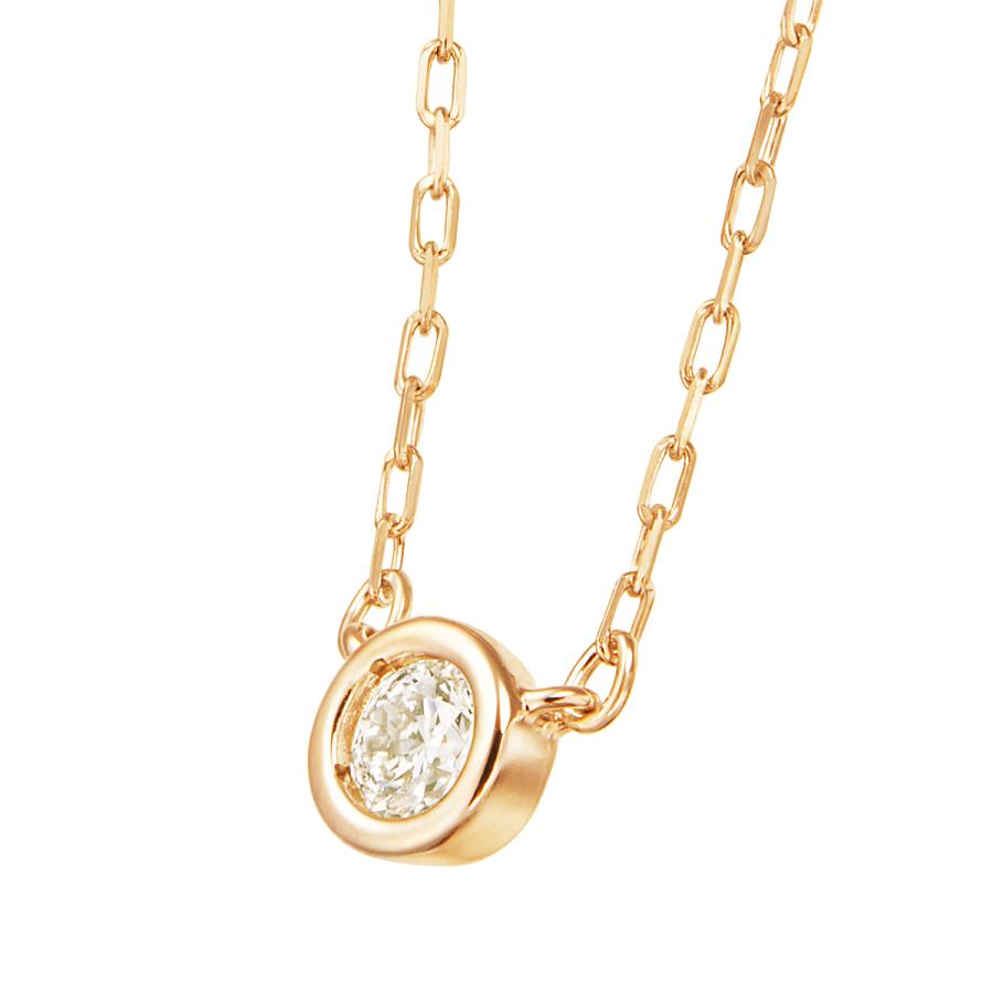 ジュエリーツツミ K10イエローゴールドダイヤモンドネックレス