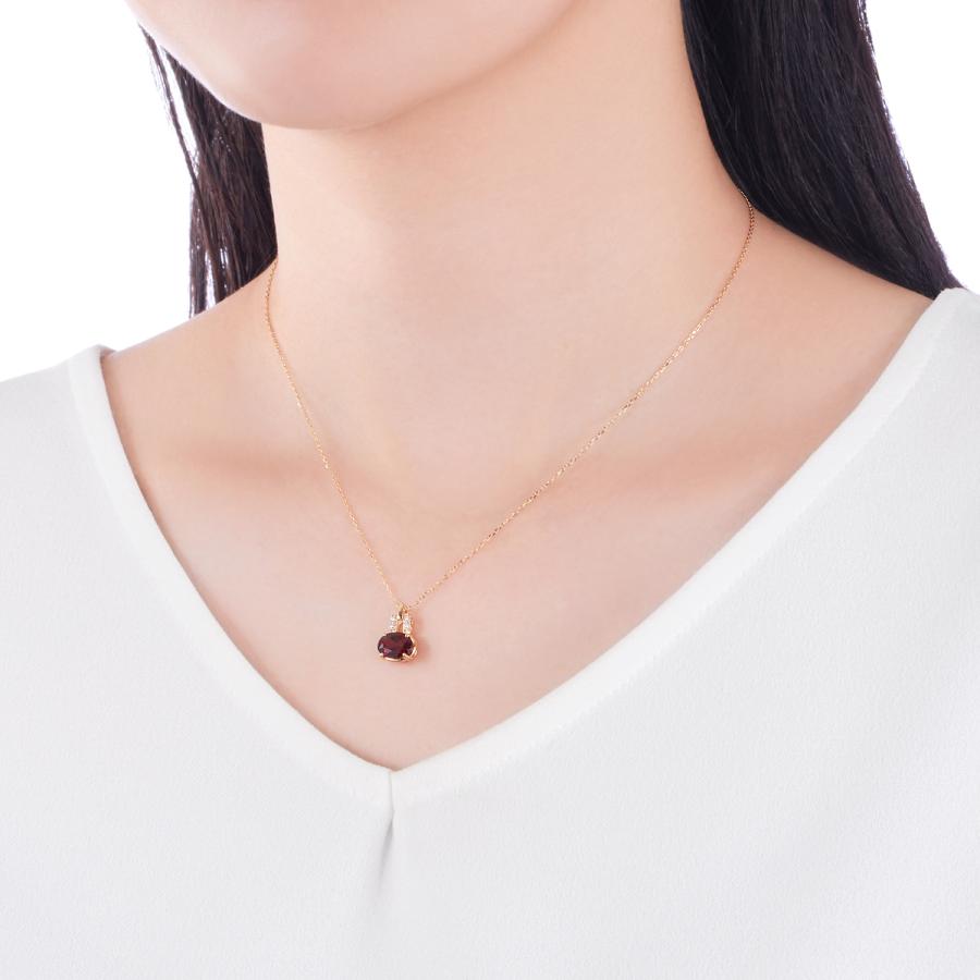 ジュエリーツツミ K18イエローゴールドアルマンダインガーネット