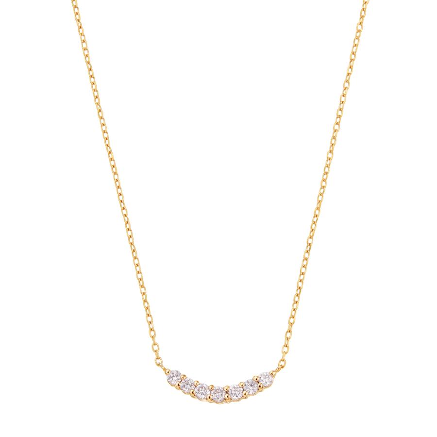 K10イエローゴールドダイヤモンドネックレス