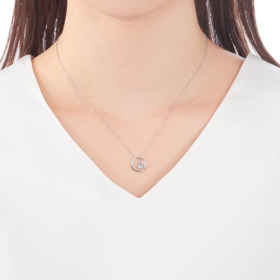 ジュエリーツツミ K10イエローゴールドアクアマリンネックレス K10イエローゴールドアクアマリンネックレス(RPN965-002