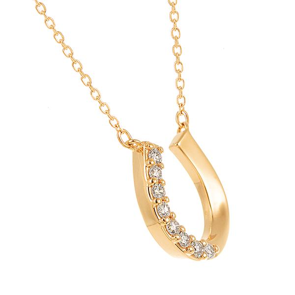 ジュエリーツツミ K18イエローゴールドダイヤモンドネックレス