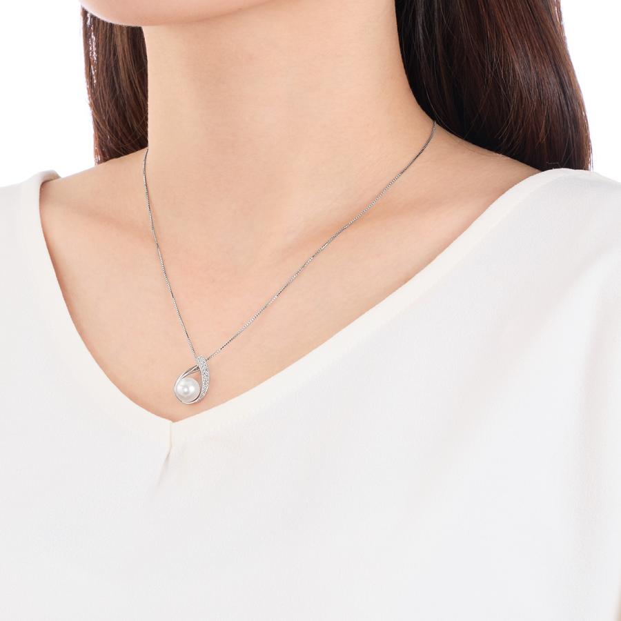 ジュエリーツツミ プラチナアコヤ真珠ネックレス（8.5mm