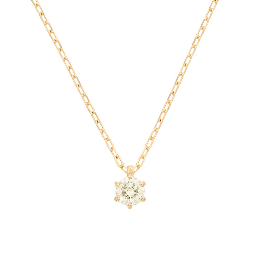 ジュエリーツツミ K10イエローゴールドダイヤモンドネックレス