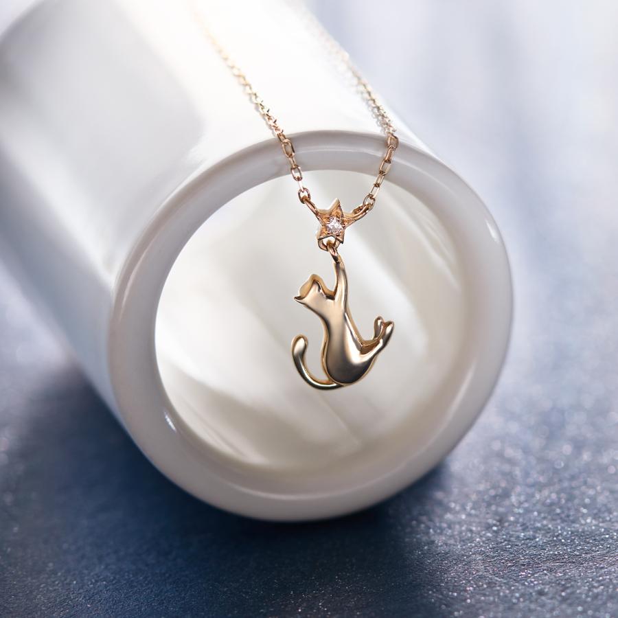 ジュエリーツツミ K10 ダイヤモンド ネックレス K10ピンクゴールドダイヤモンドネックレス(RPN402-001)|TSUTSUMI