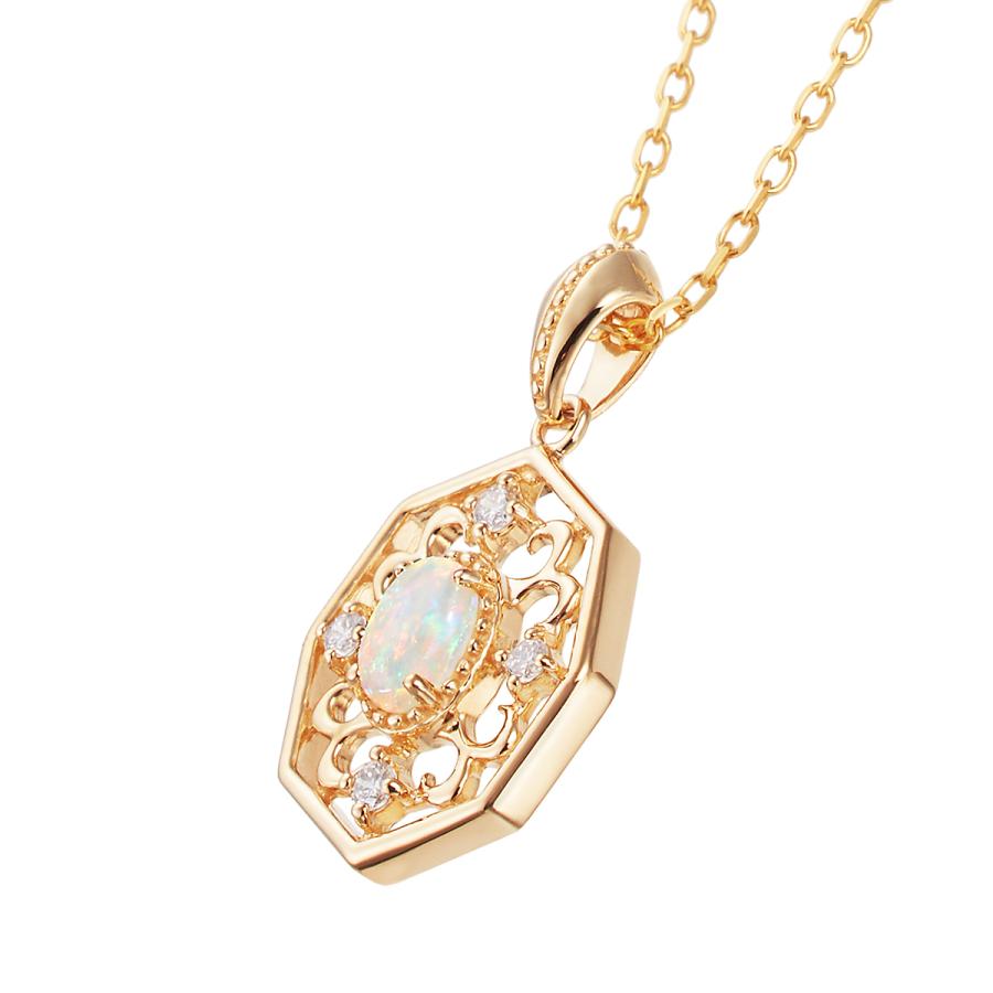 ジュエリーツツミK10ゴールド オパール ネックレス 楽天市場】K10イエローゴールドオパールネックレス : ジュエリーツツミ