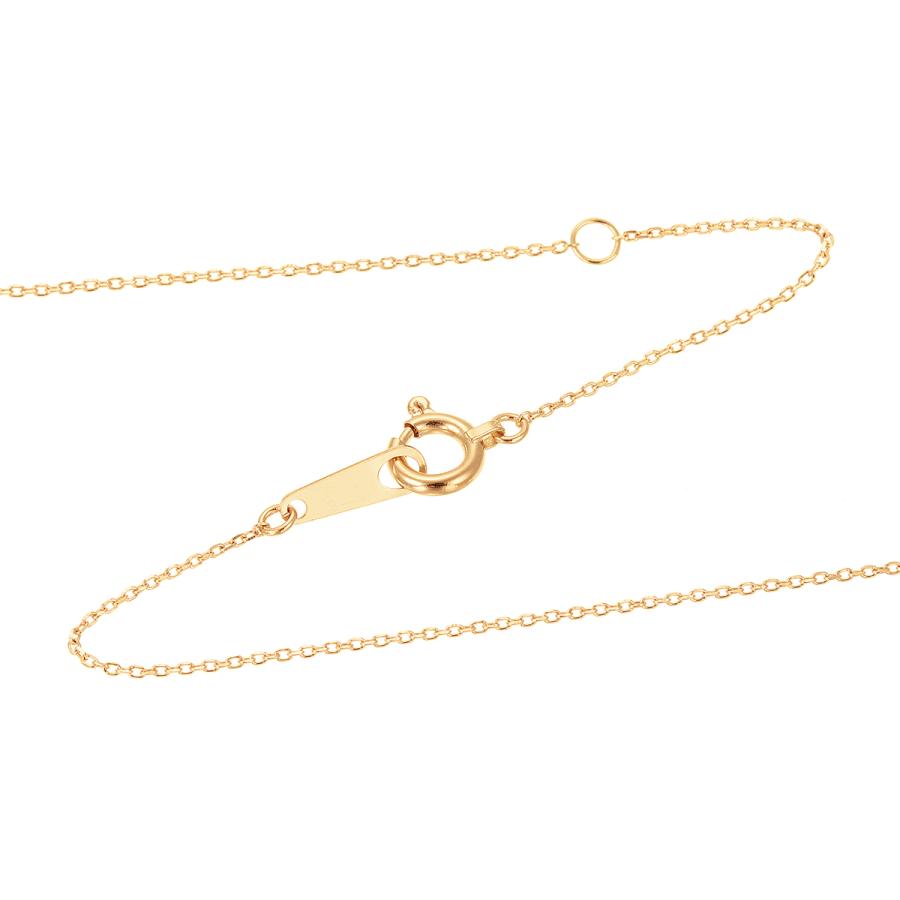 ジュエリーツツミ K18イエローゴールドエメラルドネックレス