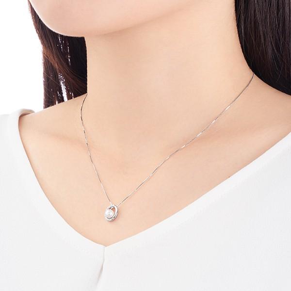 ジュエリーツツミ プラチナアコヤ真珠ネックレス（5mm) : ジュエリー