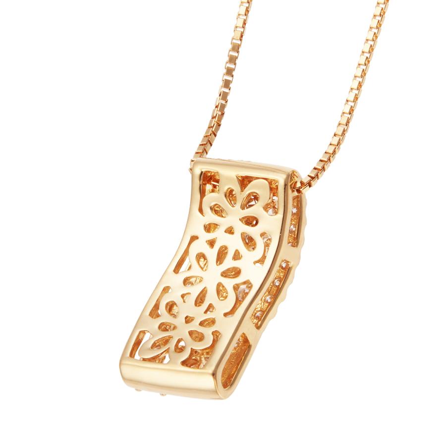 秋冬の主役◎ K18イエローゴールドダイヤモンドネックレス 【1452993860】(52800円)