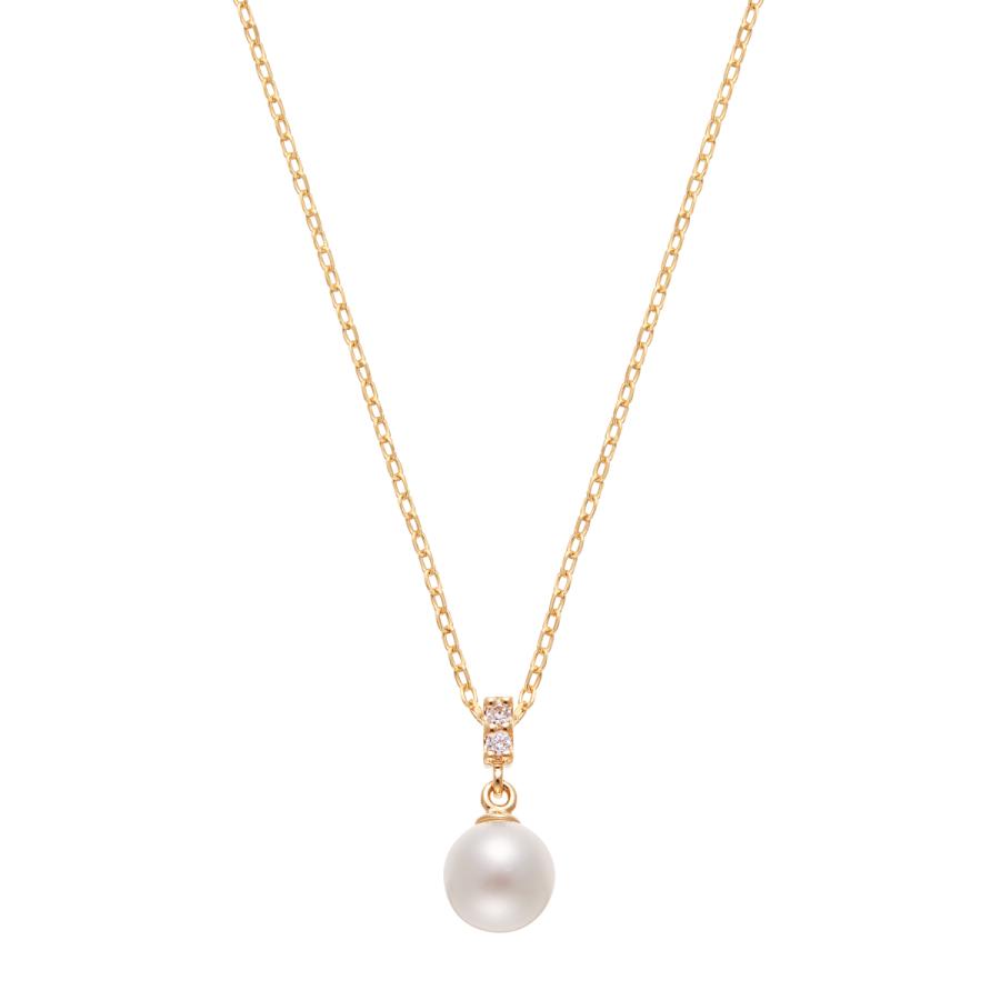 ジュエリーツツミ K10イエローゴールド淡水パールネックレス（5mm