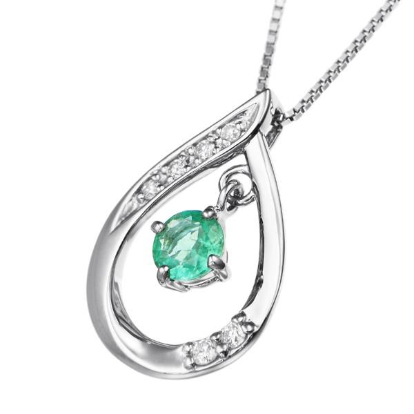 ジュエリーツツミ プラチナエメラルドネックレス : ジュエリーツツミ 