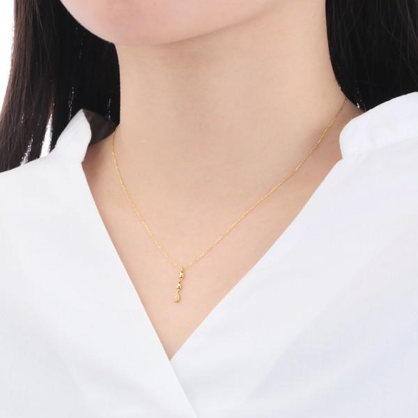 K18イエローゴールドダイヤモンドネックレス 