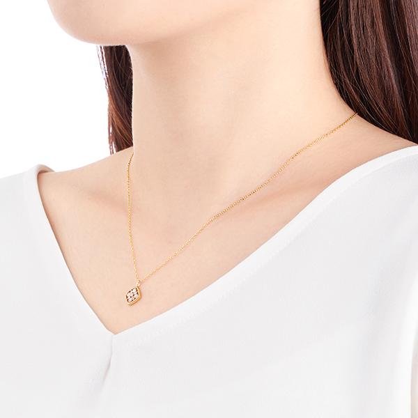 ジュエリーツツミ K10 ダイヤモンド ネックレス K10イエローゴールドダイヤモンドネックレス(RPN168-002)|TSUTSUMI