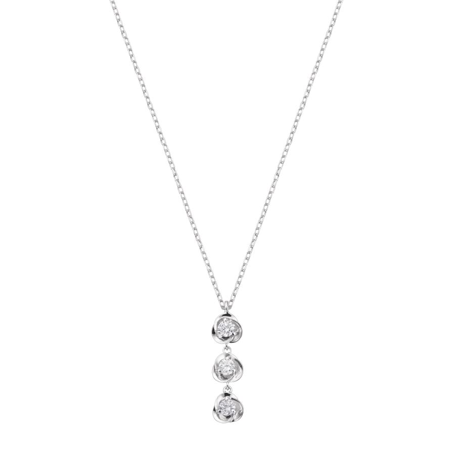 ジュエリーツツミ K10ホワイトゴールドダイヤモンドネックレス ジュエリーツツミ K10ホワイトゴールドダイヤモンドネックレス