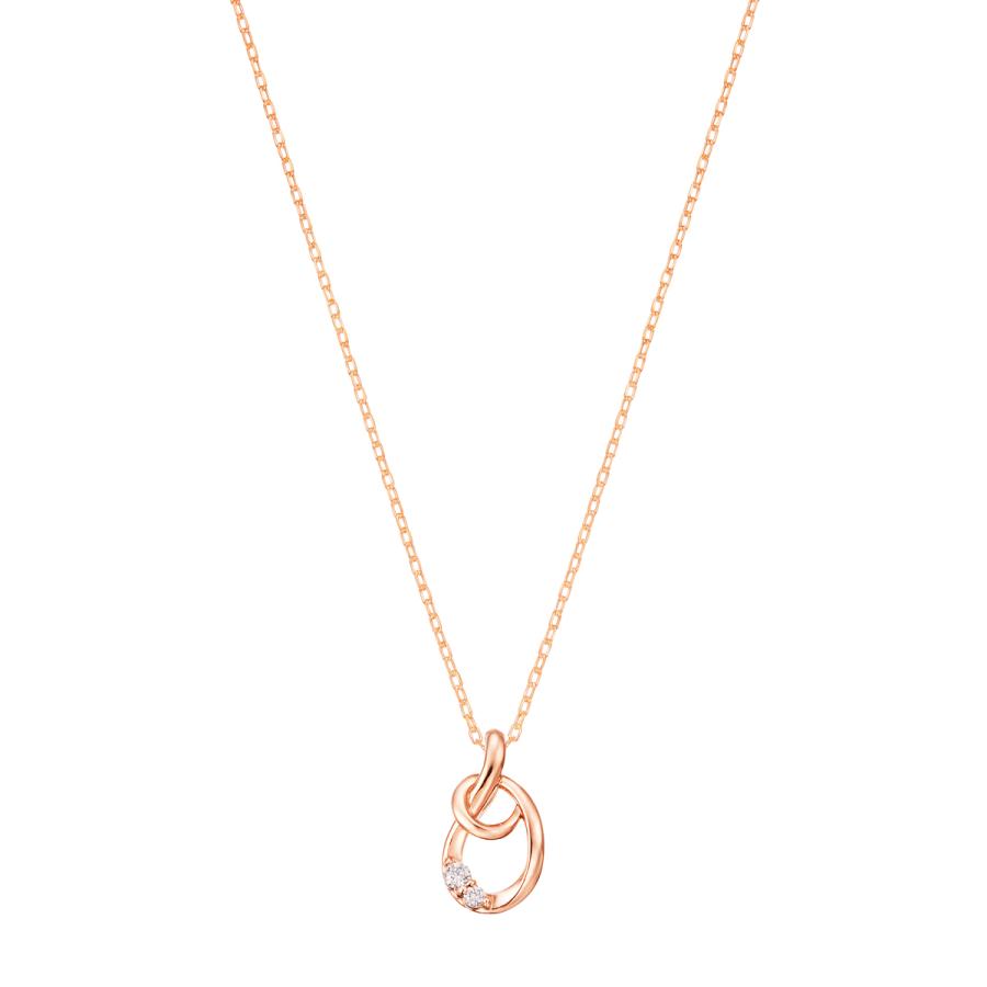 ツツミ　K10ピンクゴールドハート型ダイヤモンドネックレス　　⭐︎最終お値下げ⭐︎ K10ピンクゴールドダイヤモンドネックレス(RPN784-001)|TSUTSUMI