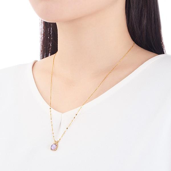 ジュエリーツツミアメシストネックレスK10 イエローゴールド K10イエローゴールドライトアメシストネックレス(RPN384-002