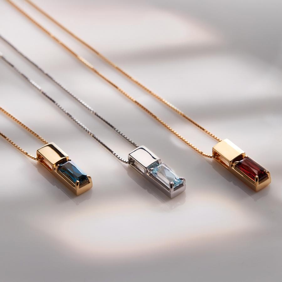 ジュエリーツツミ プラチナアクアマリンネックレス : ジュエリー ジュエリーツツミ プラチナアクアマリンネックレス : ジュエリー