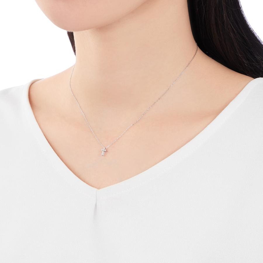 ★ 新品未使用　ジュエリーツツミ　K10ダイヤモンド ネックレス　フラワー K10イエローゴールドダイヤモンドネックレス(RPN168-002)|TSUTSUMI