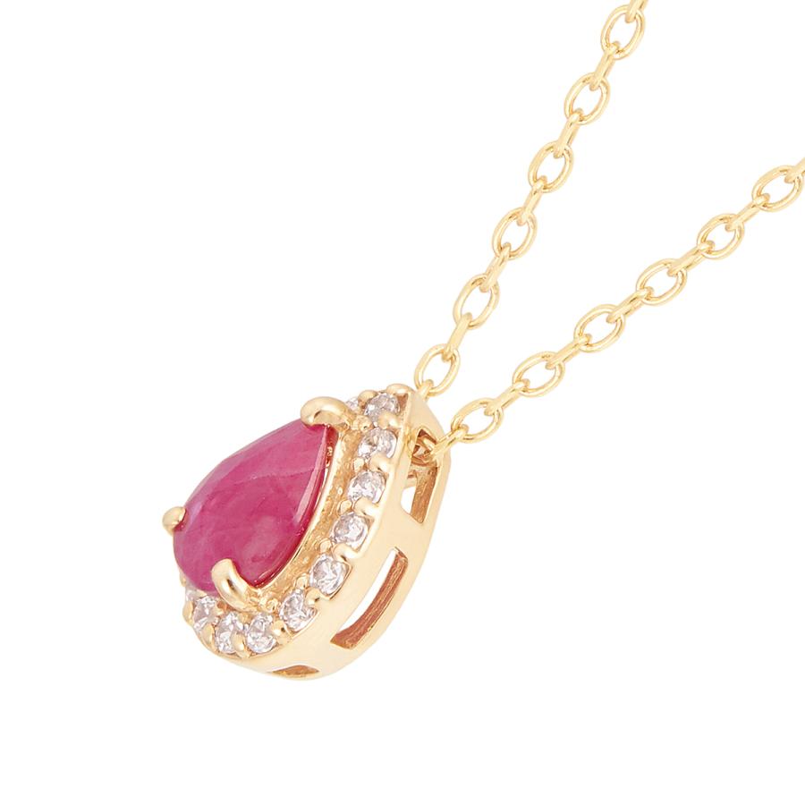 ジュエリーツツミ K10イエローゴールドルビーネックレス : ジュエリー