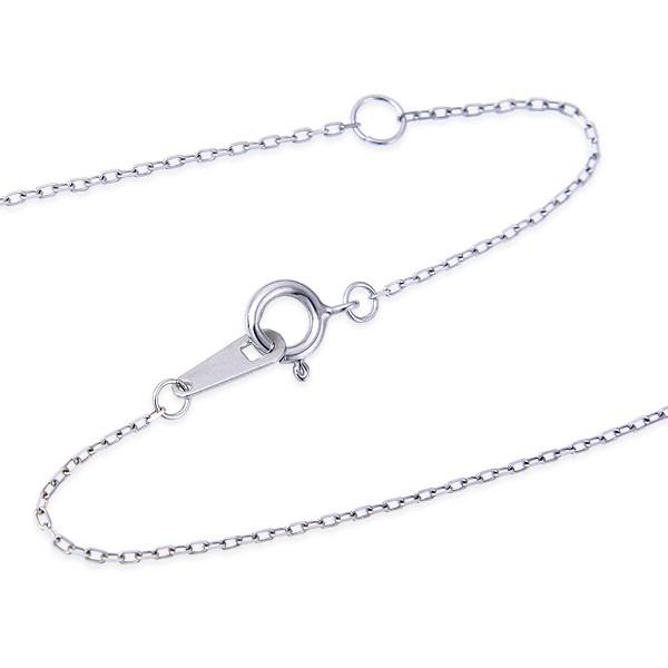 K10ホワイトゴールドダイヤモンドネックレス 