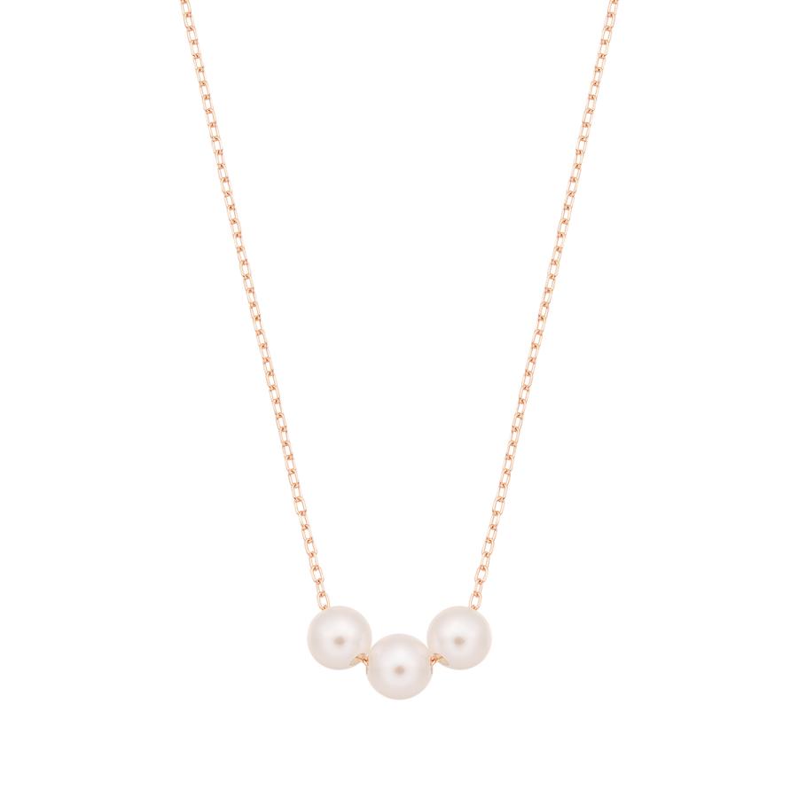 ジュエリーツツミ K10ピンクゴールド淡水パールネックレス