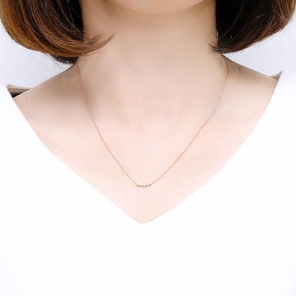 正規品 K18ピンクゴールドダイヤモンドネックレス 【2389665213】(15000円)