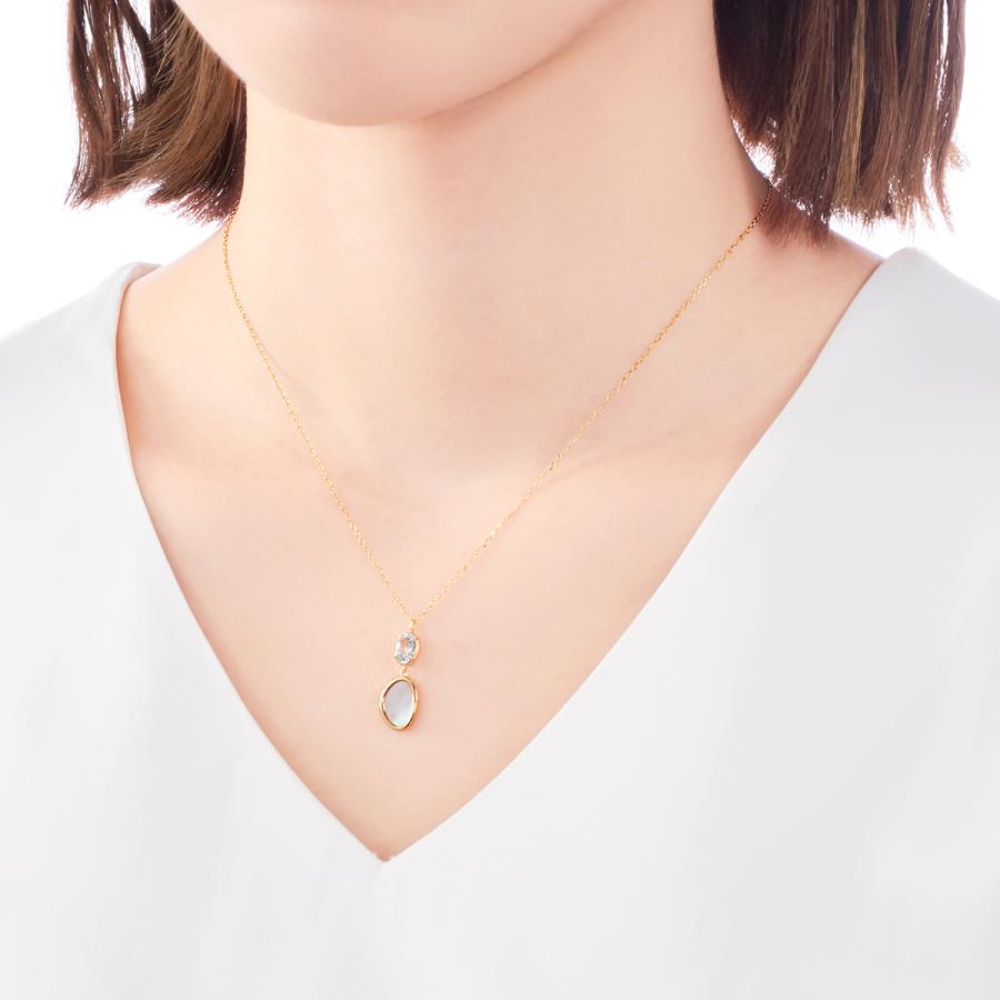 ジュエリーツツミ K10イエローゴールドシェルネックレス : ジュエリー