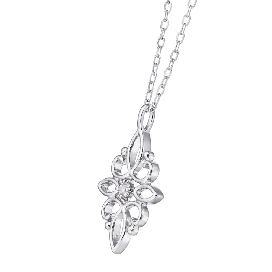 TSUTSUMI K10ホワイトゴールドダイヤモンドネックレス ジュエリーツツミ K10ホワイトゴールドダイヤモンドネックレス