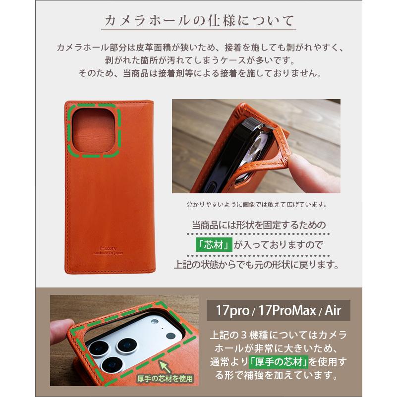 へり返し】iPhone17 ケース 手帳 本革【栃木レザー】17 iPhone17pro