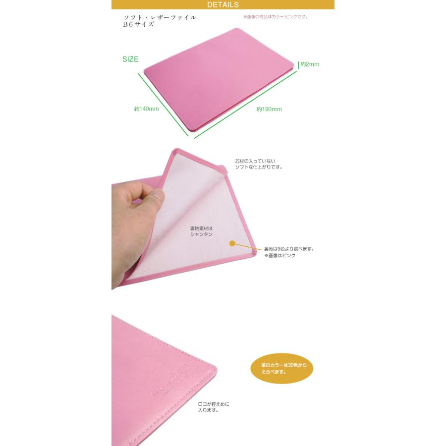 ソフト・レザー・ファイル【B6サイズ】【書類・資料・ケース