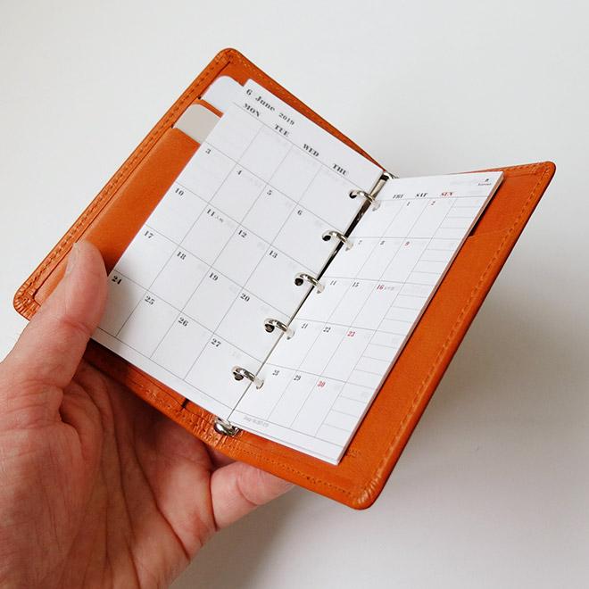 システム手帳 m5 / ミニ5穴 本革 【栃木レザー】 コンパクト