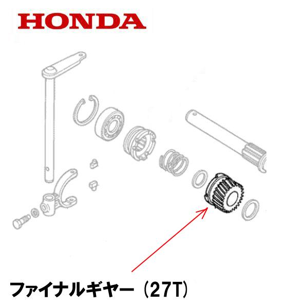 ホンダ（HONDA） 除雪機 ファイナルギヤー(27T) HS555 HS655 HSS655C