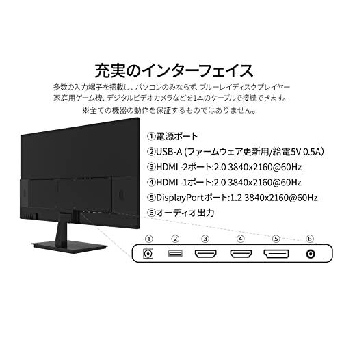 JAPANNEXT 28インチ IPSパネル 4K(3840x2160)液晶モニター HDR対応 JN