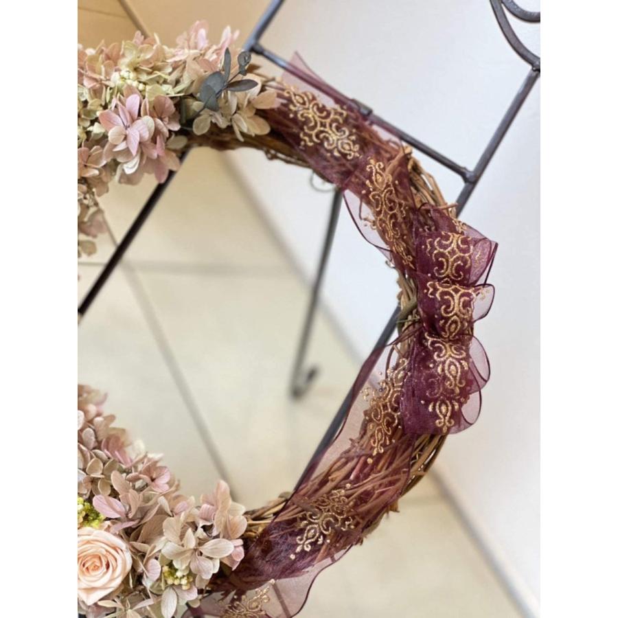 即発送可能 Lulu S ルルズ 紫陽花とローズの三日月リース プリザーブドフラワー ドライフラワー ナチュラルリース サイズ 幅約27cm 高さ約27 半額品 Www Clairmontcake Co Id