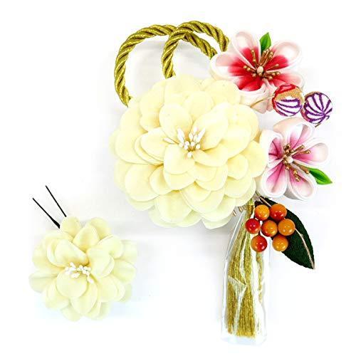 直送可 髪飾り２点セット 白 ホワイト 振袖 成人式 かんざし つまみ細工 コーム ピン Wk 095 卒業式 結婚式 七五三 袴 和装 問屋 激安 送料無料 Www Superavila Com