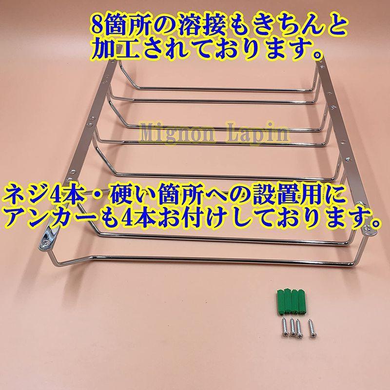 Mignon Lapin 選べるレーン ワイングラス ホルダー シャンパングラス ハンガー ラック 吊り下げ 簡単取り付け ネジ付き (03|tt-stor|03