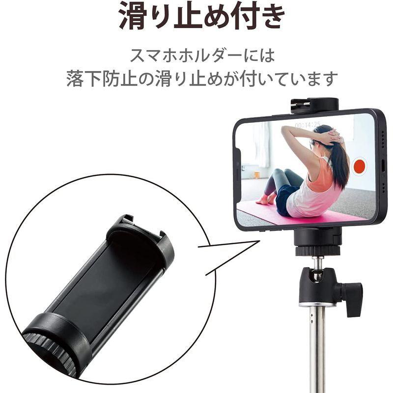 日本未発売 エレコム P Stsrssbk スマートフォン用三脚 自撮り棒 2way コンパクト アクセサリーシュー付 ブラック Broadcastrf Com