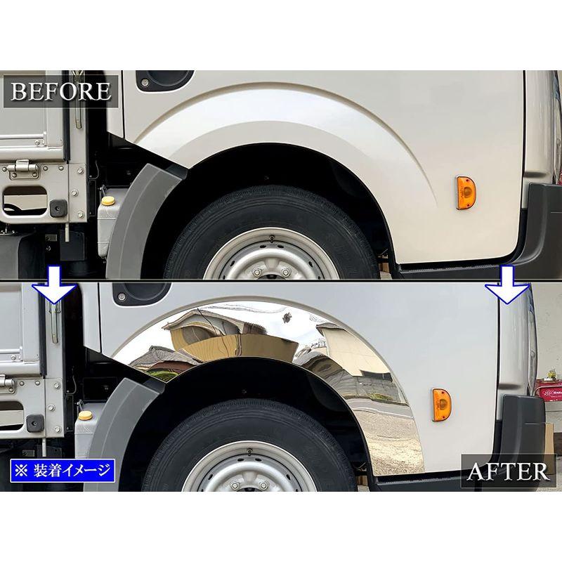 BRIGHTZ アトラス F24 超鏡面ステンレスメッキドアブリスターカバー 2PC TRUCK-L-093 F 24 49881 アトラス F24 超鏡面ステンレスメッキドアブリスターカバー 2PC TRUCK サイドガーニッシュ