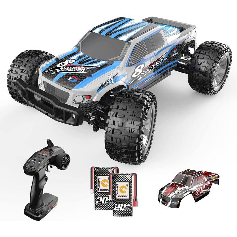 DEERC ラジコンカー オフロード 4WD こども向け 大人向け 高速 40km/h 大型 1/10スケール シェル2個 バッテリー2個 DEERC ラジコンカー オフロード 4WD こども向け 大人向け 高速 40km/h 大型 1/10スケール シェル2個 バッテリー2個
