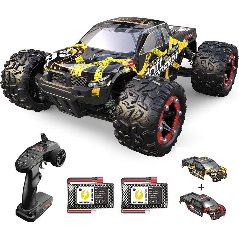 DEERC ラジコンカー オフロード 4WD こども向け 大人向け ブラシレスモーター 60km/h 四輪駆動 高速 1/18 RCカー シ ラジコンカー オフロード 4WD こども向け 大人向け ブラシレスモーター 60km/h 四輪駆動 高速 1/18 RCカー シ
