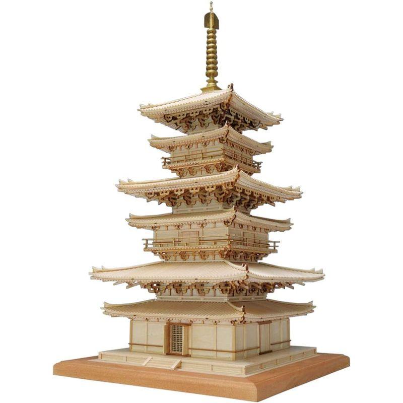 匿名配送 ウッディジョー 1/75 薬師寺 東塔 木製模型 組み立てキット 【HO6583400001】(23924円)