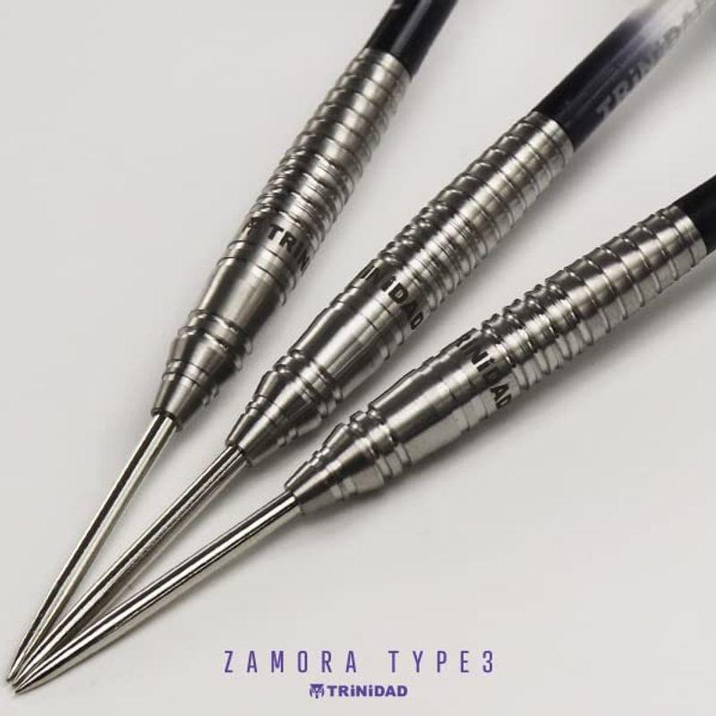 【新品 送料込み】 TRiNiDAD PRO ZAMORA3 STEEL トリニダード プロ サモラ3 松本恵 選手考案モデル ダーツ バレル シルバー tdd 【1820422144】(11429円)