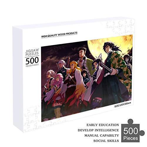 鬼滅の刃 無限列車 500 1000ピース ジグソーパズル 鬼殺隊 アニメパターン きめつのやいば キャラクター パズル 数量限定アウトレット最安価格