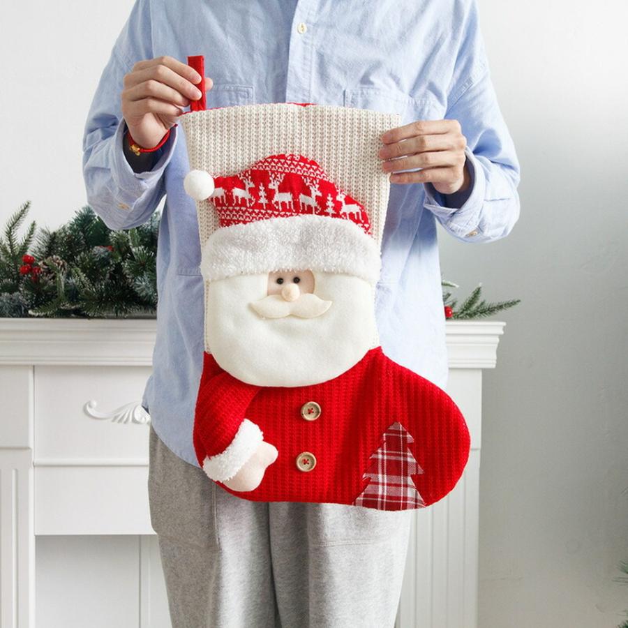 クリスマスの靴下 3D 立体 プレゼント用 クリスマスブーツ クリスマスストッキング サンタブーツ キャンディ靴 サンタクロース 雪だるま トナカイ パーティー｜tt-store｜11