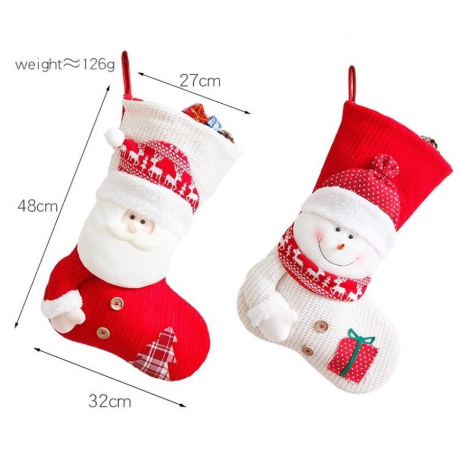 クリスマスの靴下 3D 立体 プレゼント用 クリスマスブーツ クリスマスストッキング サンタブーツ キャンディ靴 サンタクロース 雪だるま トナカイ パーティー｜tt-store｜09