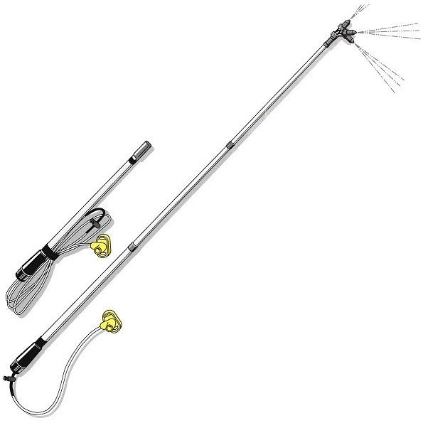 ハチローFHハチダウン1本付 最大2600mm伸びる超軽量延長自在ノズル