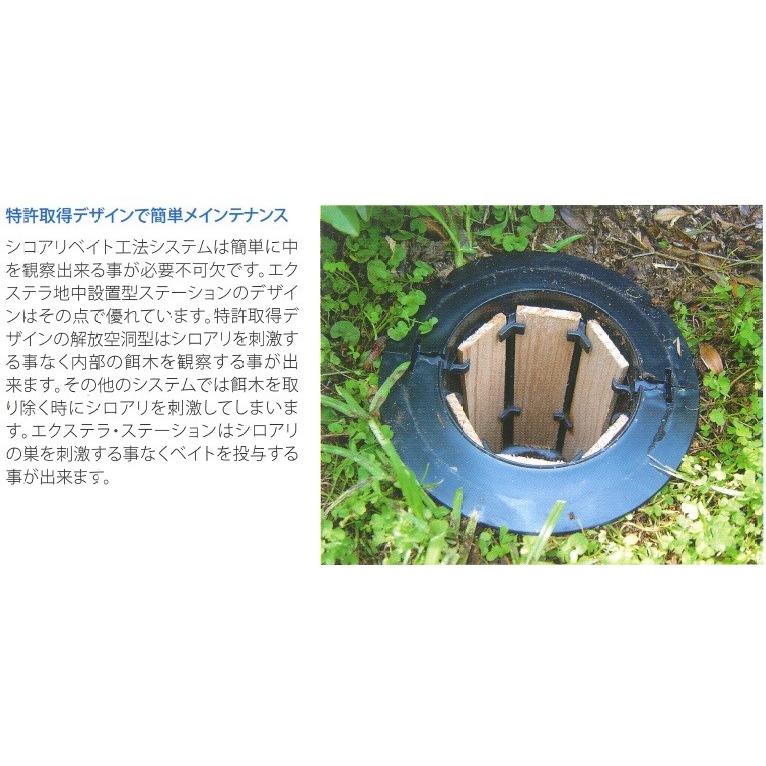 エクステラステーション15セット・誘引剤フォーカス15袋・Y字キー付 シロアリベイト工法 白蟻 予防 駆除の画像