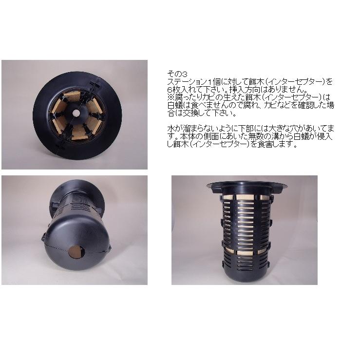 エクステラステーション15セット・誘引剤フォーカス15袋・Y字キー付 シロアリベイト工法 白蟻 予防 駆除の画像