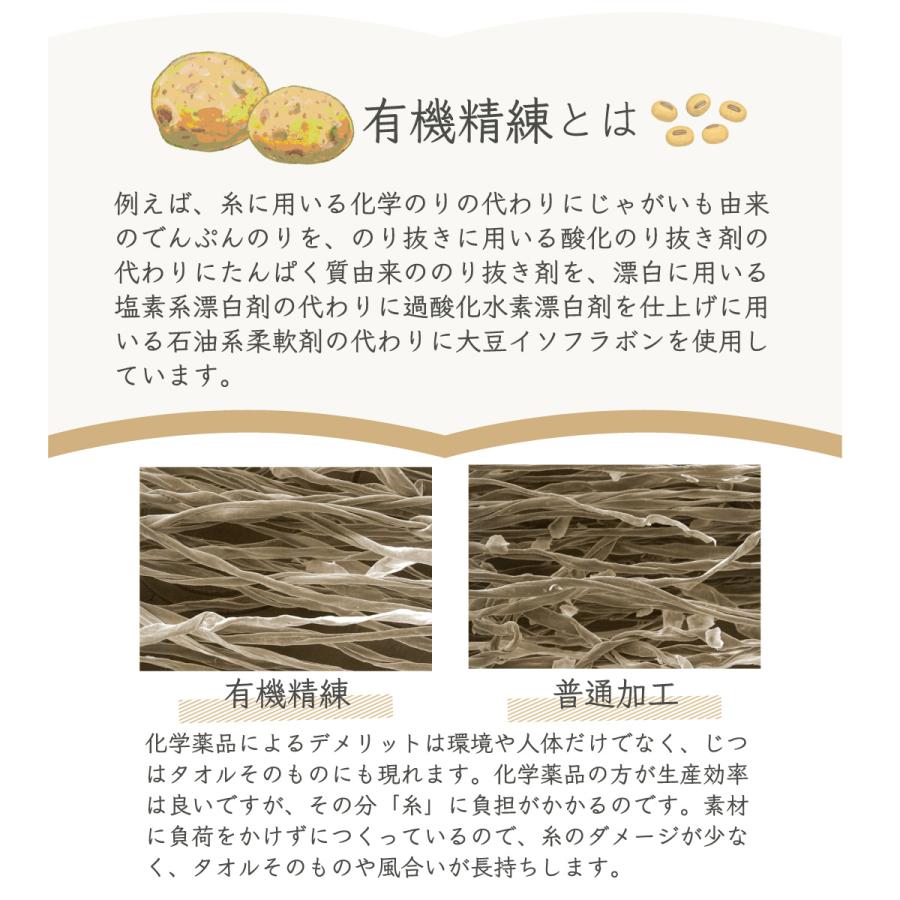 ナナイロ フェイスタオル（1枚）オーガニック カラー シンプル タオル パステル 吸水 肌に優しい 日本製 ツバメタオル｜tt-towel｜05
